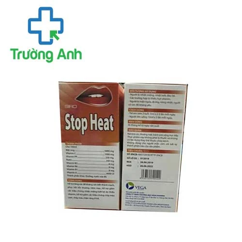 Stop Heat - Giúp thanh nhiệt, giải độc, trị viêm loét miệng lưỡi