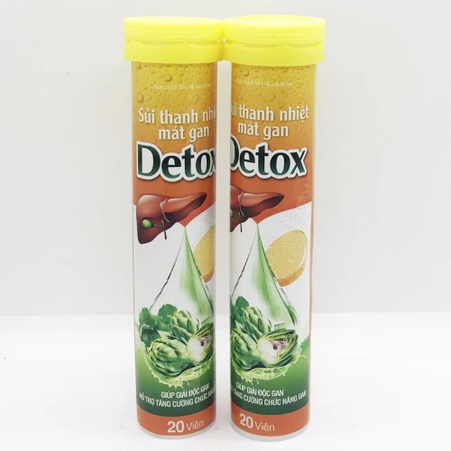 Sủi thanh nhiệt mát gan Detox - Thanh nhiệt mát gan, giải độc gan