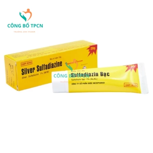 Sulfadiazin Bạc - Phòng và điều trị nhiễm khuẩn ở người bỏng độ 2 và độ 3 (10 tuýp)
