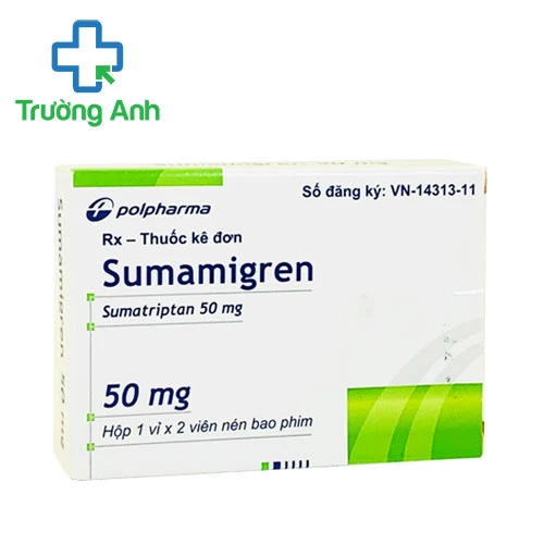Sumamigren 50mg Polpharma - Thuốc điều trị đau nửa đầu hiệu quả