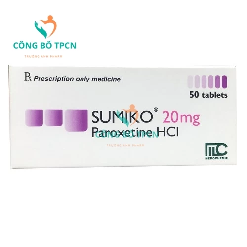 Sumiko 20mg - Thuốc điều trị bệnh trầm cảm, rối loạn lo âu