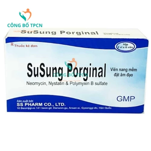 SuSung Porginal - Viên đặt âm đạo điều trị bệnh phụ khoa