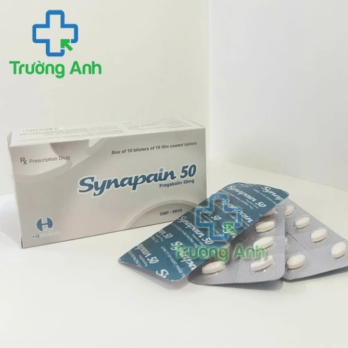 Synapain 50 - Thuốc điều trị đau thần kinh, động kinh, rối loạn lo âu