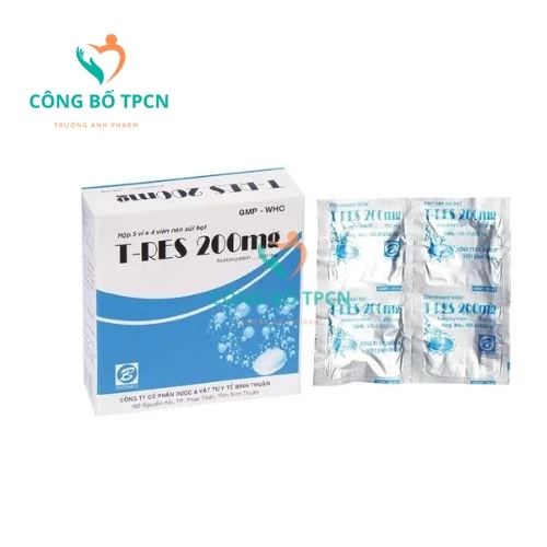 T- Res 200mg - Tiêu nhầy trong các bệnh phế quản – phổi