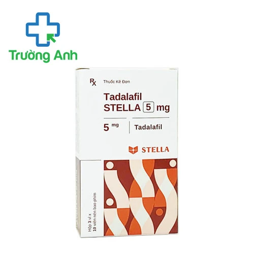 Tadalafil Stella 5mg - Thuốc điều trị rối loạn cương dương ở nam giới