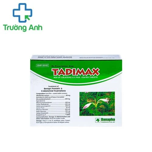 Tadimax Danapha - Giúp điều trị u xơ tử cung