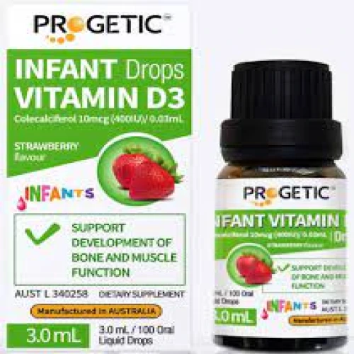 Progetic Infant Vitamin D3 Drops - Bổ sung vitamin D3