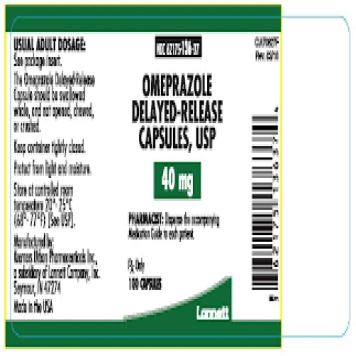 Thuốc dạ dày Omeprazole Delayed-Release Capsules,USP 40mg Lannett 