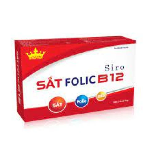 Siro sắt Folic B12 - Thực phẩm chức năng bổ sung sắt