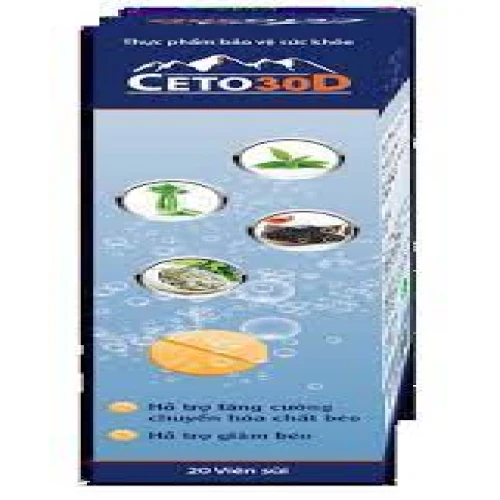 Ceto30D - Thực phẩm chức năng tăng cường chuyển hóa chất béo