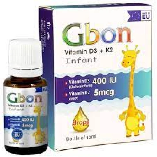 Gbon Vitamin D3+K2 - Thực phẩm chức năng tăng cường hấp thụ canxi