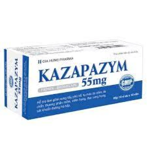 Kazapazym 55Mg - Thực phẩm chức năng giảm phù nề sưng tấy