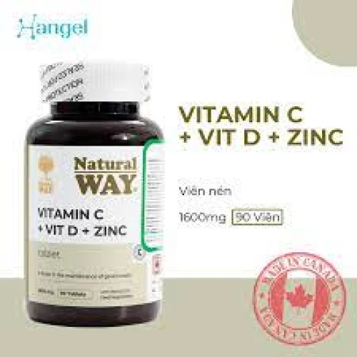 Natural Way Vitamin C + D + Zinc - Thực phẩm bổ sung vitamin