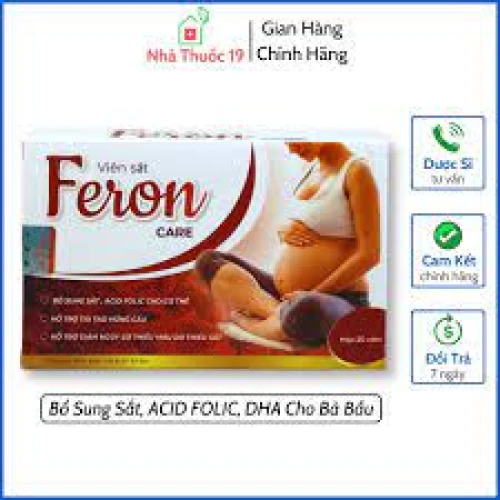 Viên Sắt Feron care - Thực phẩm chức năng bổ sung sắt cho bà bầu