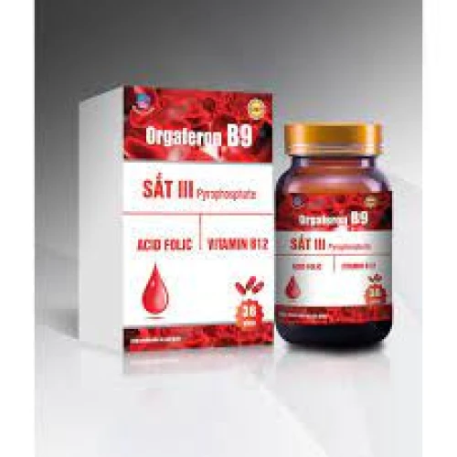 Orgaferon B9 - Thực phẩm chức năng hạn chế trình trạng thiếu máu