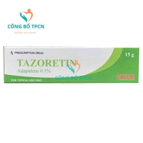 Tazoretin 0,1% Medisun - Thuốc điều trị mụn trứng cá hiệu quả