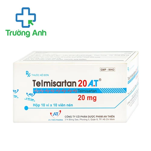 Telmisartan 20 A.T - Thuốc điều trị tăng huyết áp hiệu quả 