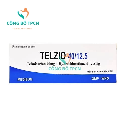 Telzid 40/12.5 - Thuốc điều trị tăng huyết áp và làm ổn định huyết áp