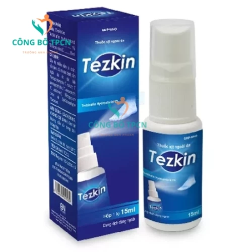 Thuốc xịt ngoài da Tezkin - Giúp điều trị nhiễm nấm ngoài da