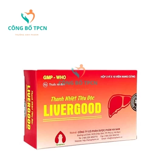 Thanh nhiệt tiêu độc Livergood - Viên uống điều trị suy giảm chức năng gan