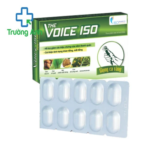 THE VOICE ISO - Giúp hỗ trợ làm giảm triệu chứng  viêm thanh quản