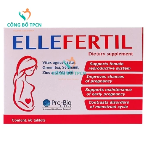 Ellefertil - Hỗ trợ tăng cường sức khỏe sinh sản ở phụ nữ