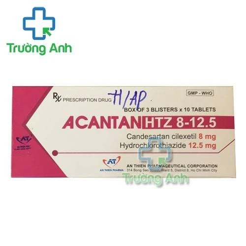 Acantan HTZ 8-12.5 - Thuốc điều trị bệnh tăng huyết áp, suy tim