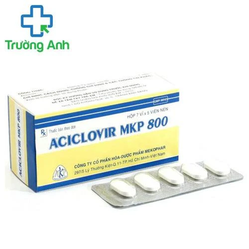 Aciclovir MKP 800 - Thuốc điều trị nhiễm Herpes zoster, thủy đậu