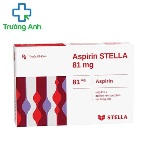 Aspinin Stella 81mg - Thuốc dự phòng đột quỵ và nhồi máu cơ tim