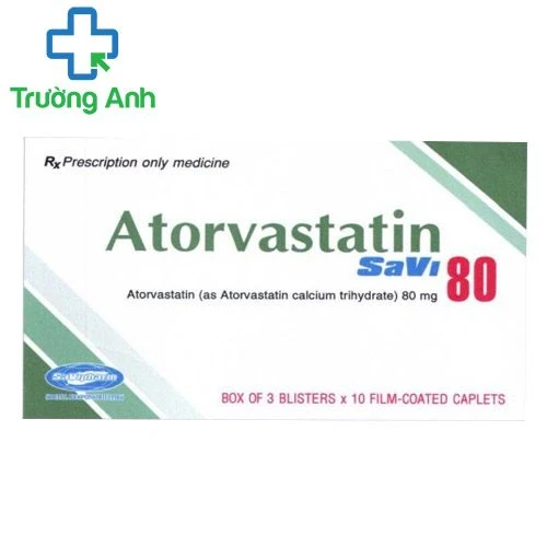 Atorvastatin Savi 80 - Thuốc điều trị tăng Cholesterol máu