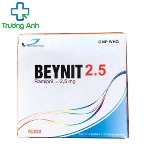 Beynit 2.5 - Thuốc điều trị bệnh tăng huyết áp, suy tim hiệu quả
