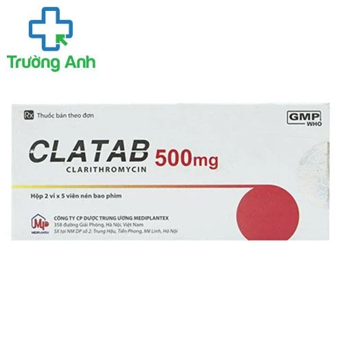 Clatab 500mg - Thuốc điều trị bệnh nhiễm khuẩn của TW Mediplantex