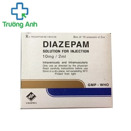 Diazepam 10mg/2ml Vidipha - Thuốc điều trị lo âu, trầm cảm