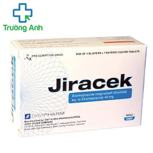 Jiracek 40mg - Thuốc điều trị bệnh trào ngược dạ dày-thực quản (GERD)