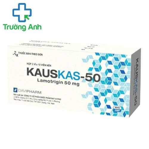 Kauskas-50 - Thuốc điều trị động kinh, rối loạn lưỡng cực hiệu quả