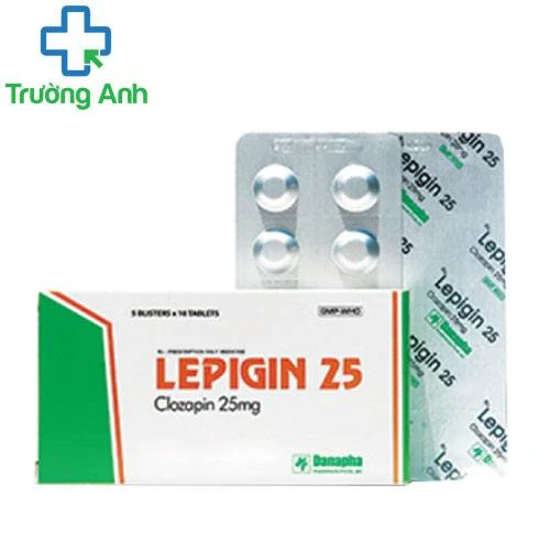 Lepigin 25 Danapha - Thuốc điều trị tâm thần phân liệt mãn tính