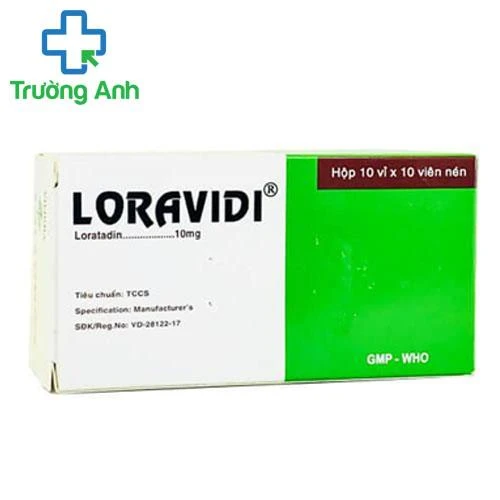Loravidi - Thuốc điều trị viêm mũi dị ứng, mày đay mãn tính