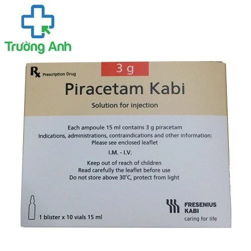 Piracetam Kabi 3g/15ml - Điều trị các triệu chứng chóng mặt
