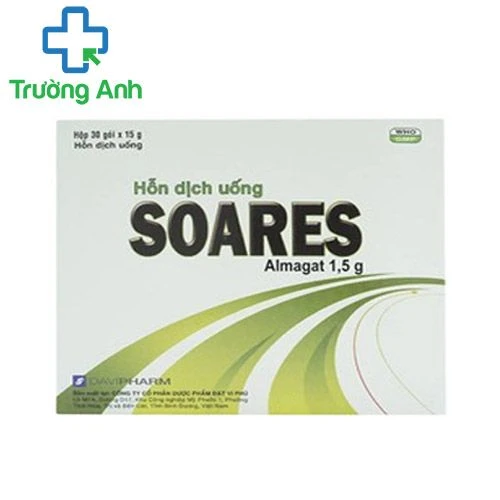 Soares 1,5g Davipharm - Thuốc điều trị loét dạ dày - tá tràng