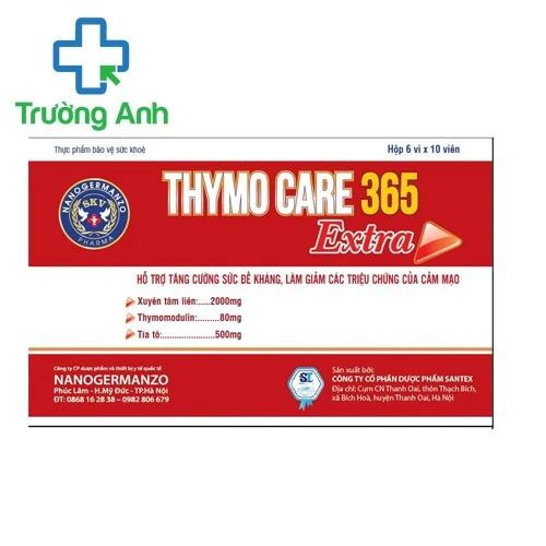 Thymo Care 365 Extra - Tăng cường sức đề kháng, giảm cảm mạo