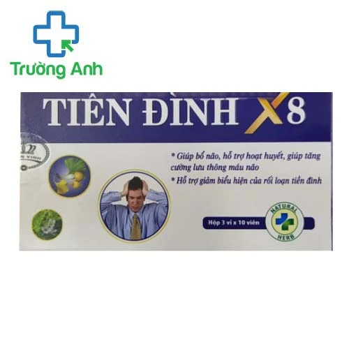 Tiền đình X8 - Hỗ trợ hoạt huyết, tăng cường lưu thông máu não