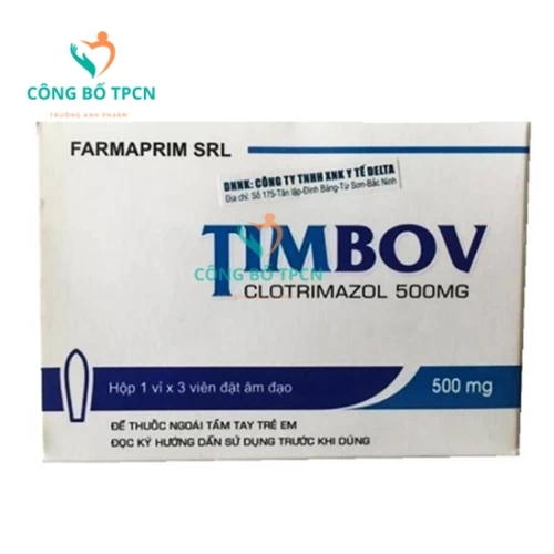 Timbov - Thuốc điều trị nhiễm khuẩn âm đạo, viêm âm đạo hiệu quả
