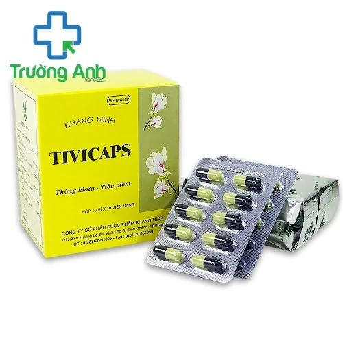 Tivicaps - Giúp hỗ trợ điều trị viêm mũi dị ứng, viêm xoang của Khang Minh