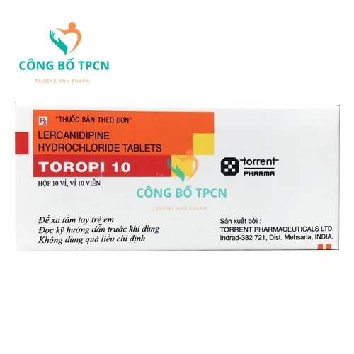 Toropi 10 - Thuốc trị tăng huyết áp vô căn hiệu quả của Ấn Độ