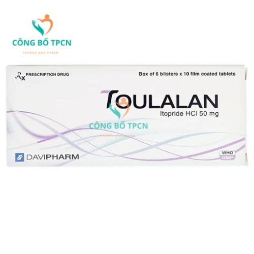 Toulalan 50mg DaviPharm - Thuốc điều trị viêm dạ dày hiệu quả