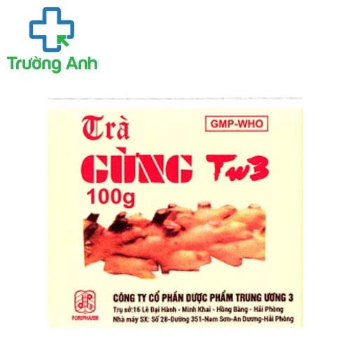 Trà gừng TW3 - Trị cảm lạnh, đau bụng lạnh, đầy chướng bụng