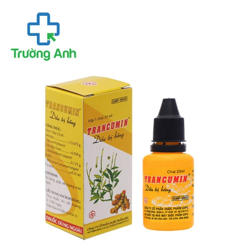 Trancumin dầu trị bỏng 25ml OPC - Giúp nhanh lành vết thương