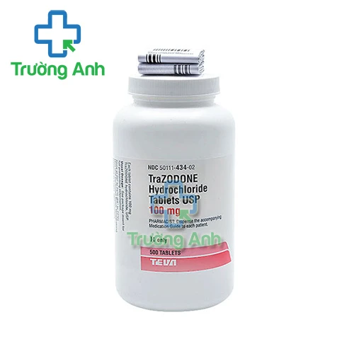 Trazodone Hydrochloride Tablets USP 100mg Teva - Thuốc điều trị bệnh trầm cảm