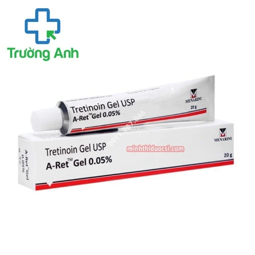 Tretinoin Gel USP 0.1% (A-ret 0,1%) Menarini - Điều trị mụn trứng cá hiệu quả của Ấn Độ