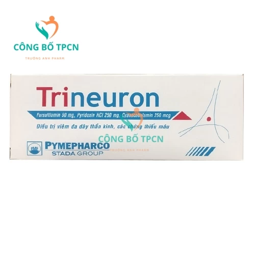 Trineuron Pymepharco - Thuốc điều trị bệnh do thiếu vitamin nhóm B